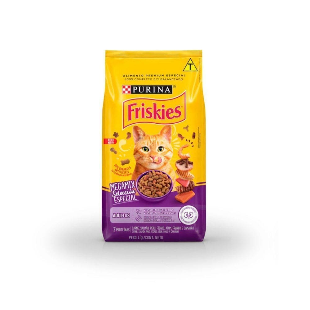 Ração Seca Friskies Para Gatos Adultos Megamix 3Kg