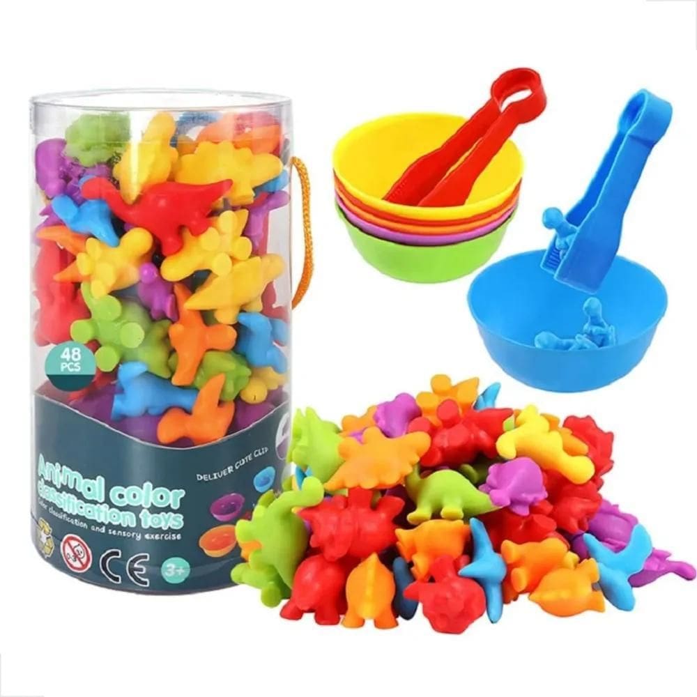 2X Brinquedo Animais De Silicone Classificação Das Cores Pin