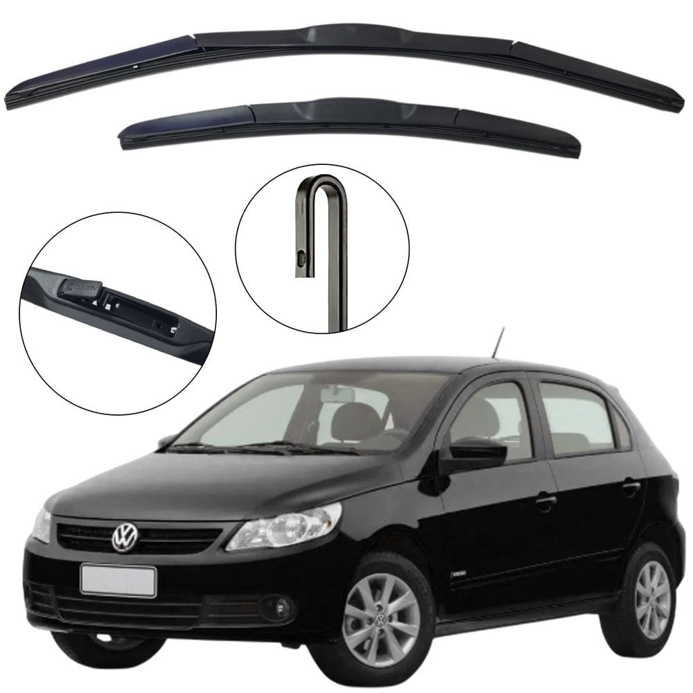 Kit Palheta Dianteira Gol G5 2009 a 2012 Limpador de Parabrisa de Silicone