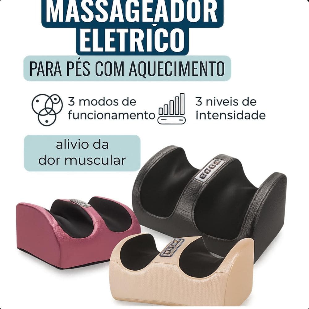 Massageador De Pés Shiatsu Bivolt Shia Foot