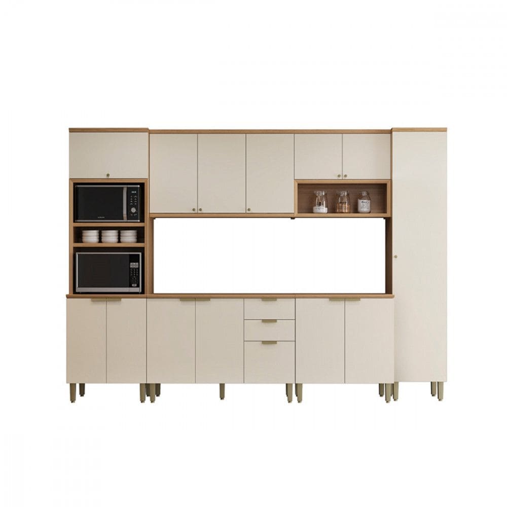 Cozinha 6 Pecas Torre Quente e Paneleiro Selene Linea Brasil