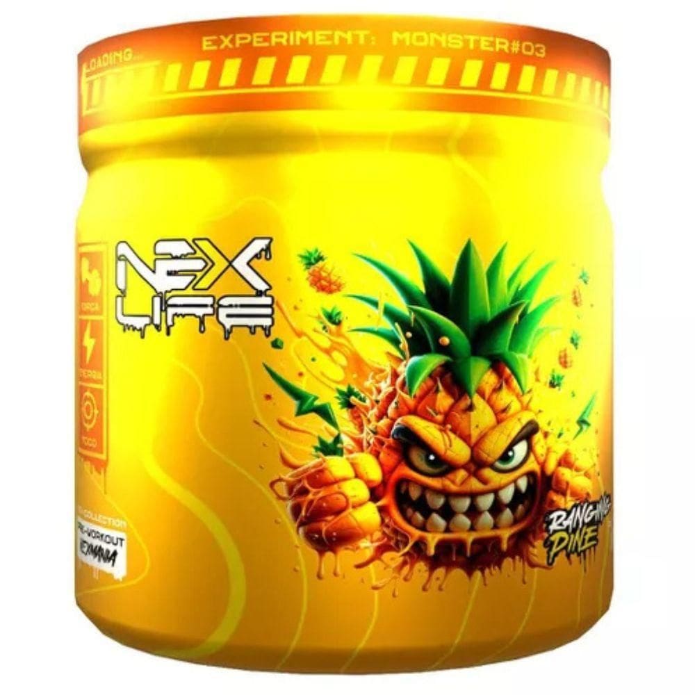 Pre Treino Nexmania Cafeina Taurina Abacaxi 300G - Nex Life
