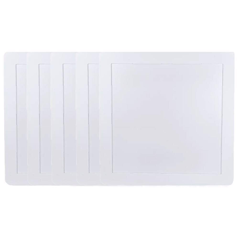 Kit 5 Luminária Plafon Led Quadrado Embutir 24W 3000K - Noll