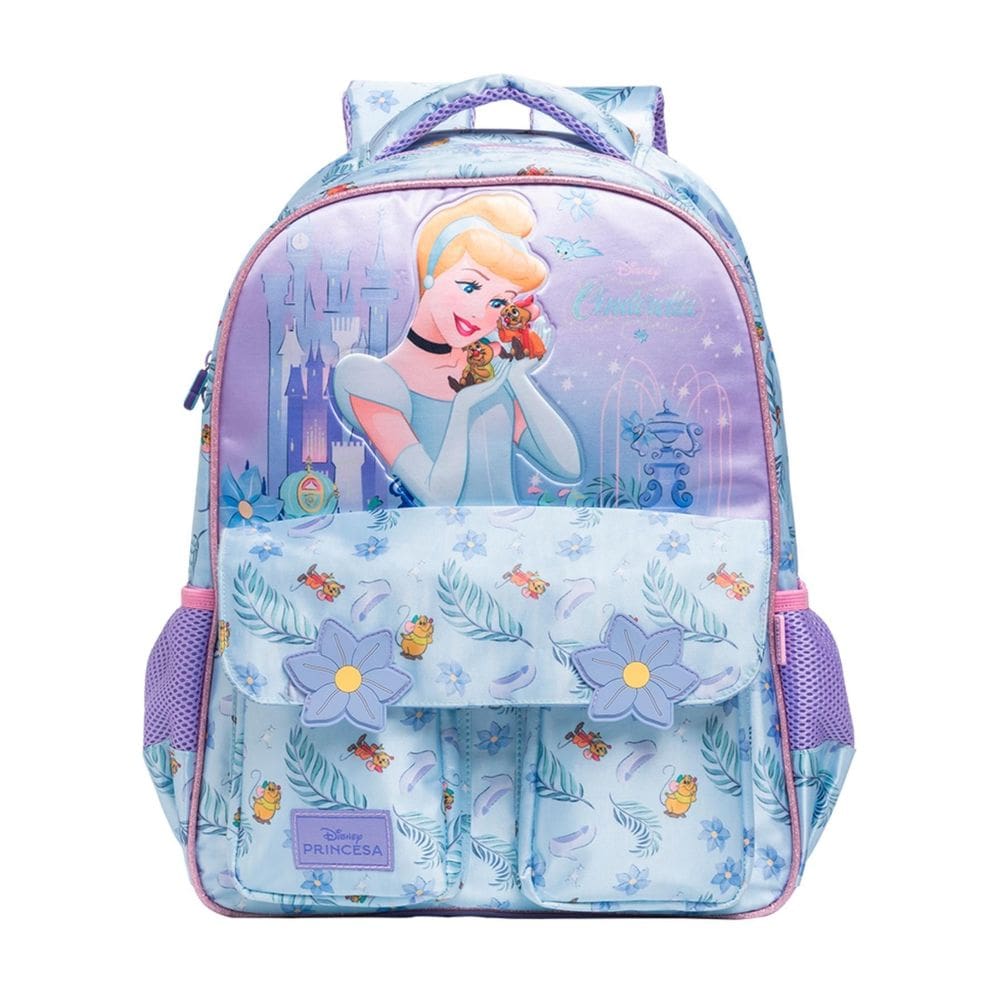 Mochila Escolar Costas Princesa Cinderella Disney