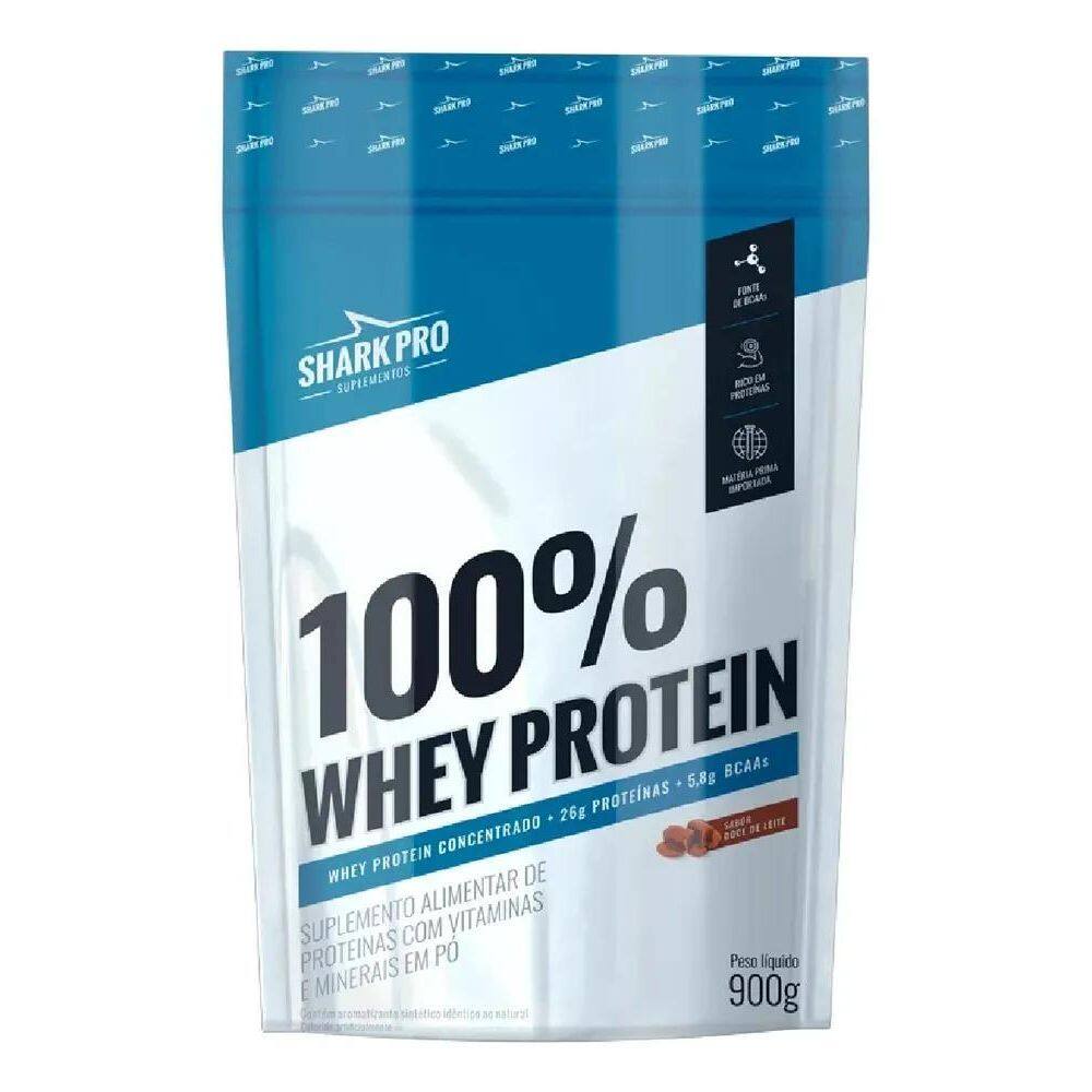 2X 100% Whey Protein Pouch 900G Shark Pro