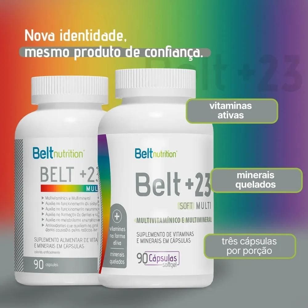 2X Multivitamínico Belt +23 Soft 90 Caps Belt Nutrition