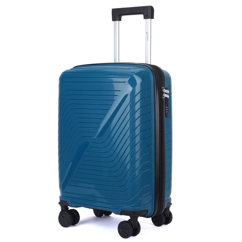 Mala de Bordo 10kg Viagem Zíper Expansível em Polipropileno Rodinhas 360º - Rocha - Cruzeiro