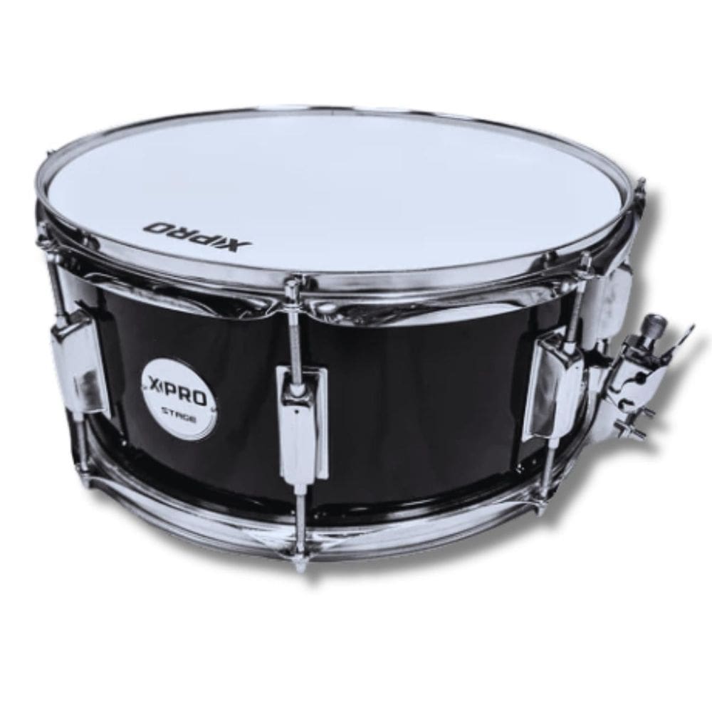 Caixa 14 X 6 Casco Madeira 8 Afinações Preta Stage X-Pro