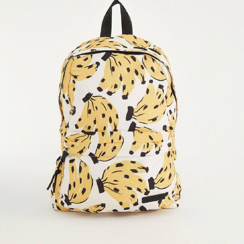 Mochila Farm Xodó Bossa Banana Off White