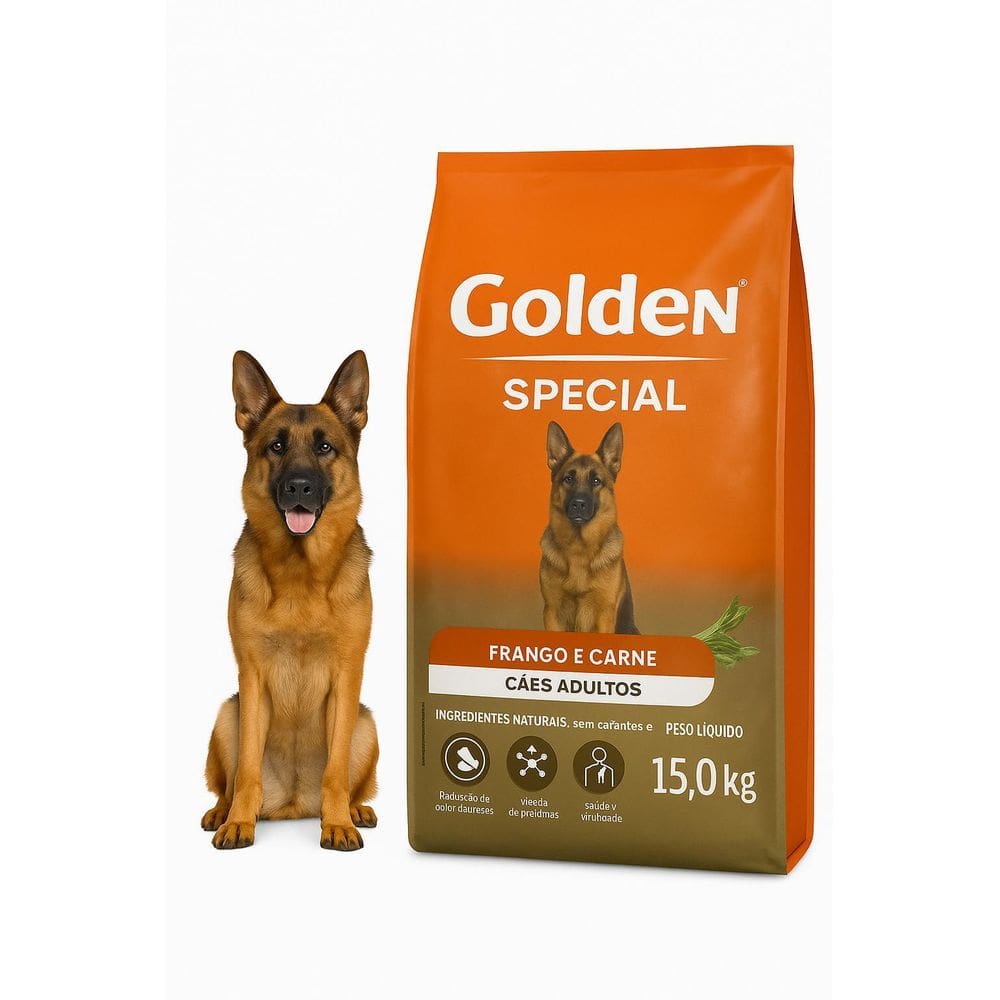 Ração Premium Golden Special Cães Adultos 15Kg Carne