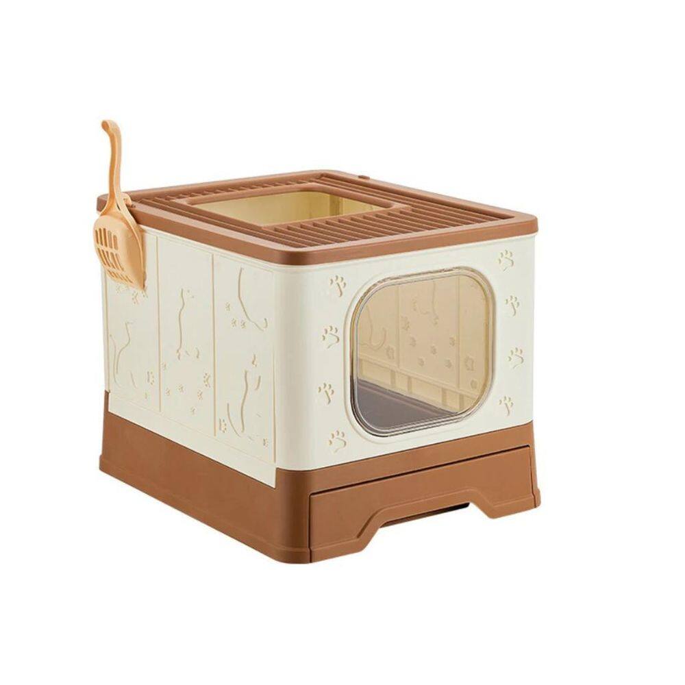 Banheiro Gato Fechado Antiodor Pá Porta Caixa Areia Premium