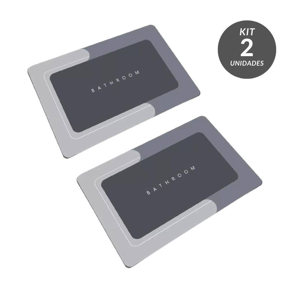 Kit Tapetes Mágicos Para Banho Quadrados Antiaderentes