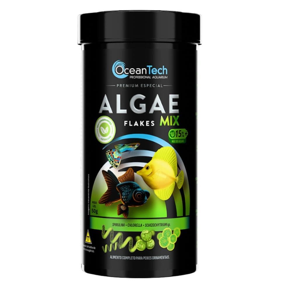 Ração Ocean Tech Algae Flakes Mix 50G