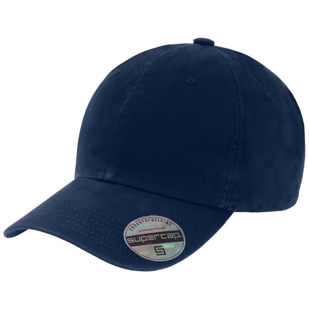 Boné Aba Curva Dad Hat 6 Gomos Strapback Supercap 24783 Azul