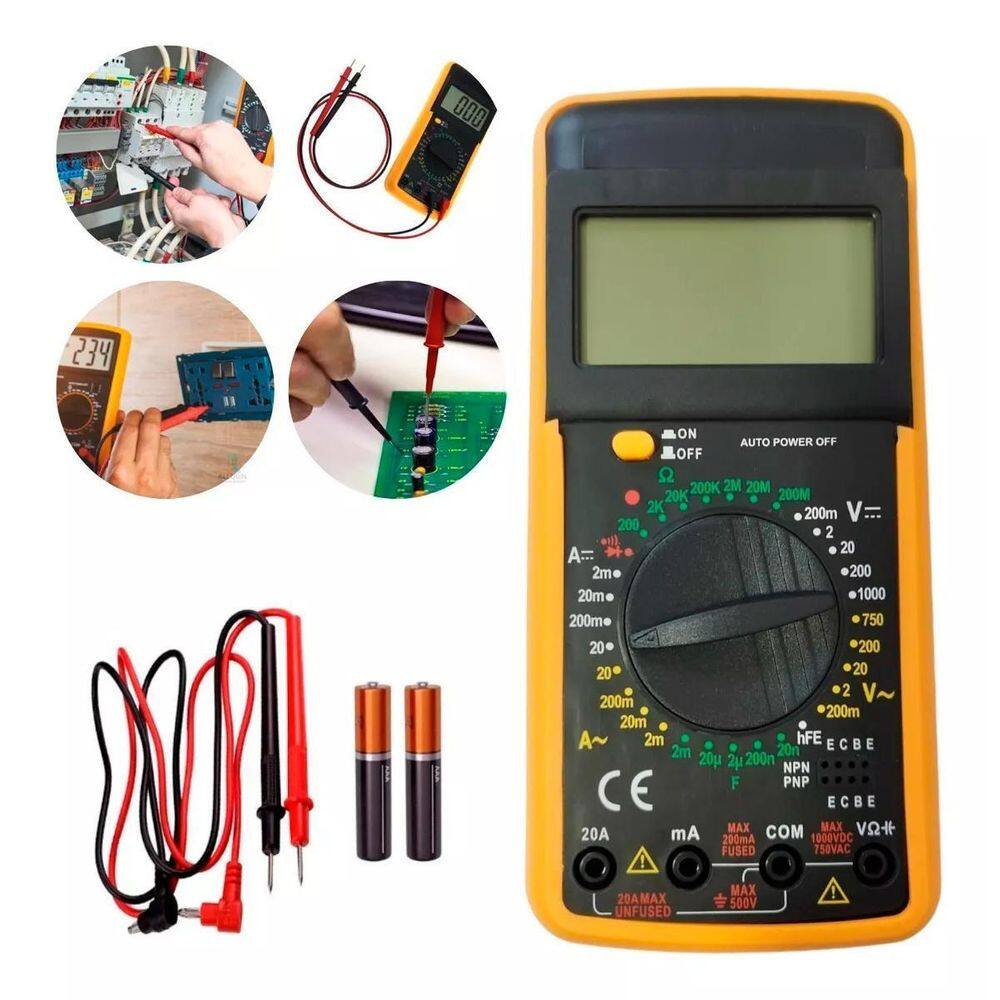 Multímetro Medição De Tensão E Amperagem