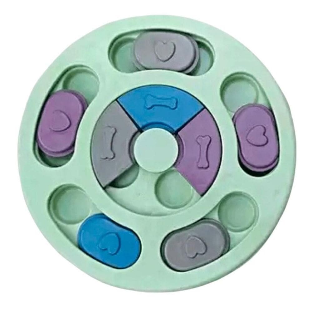 Brinquedo Interativo Comedouro Redondo Para Pet Tabuleiro