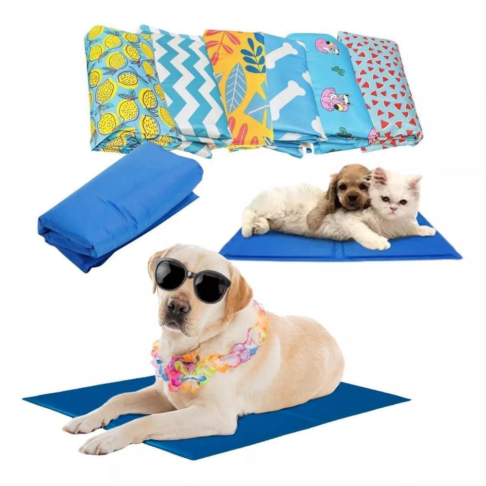 Tapete Pet Gel Refrescante Cães 90X50 Bordas Reforçadas