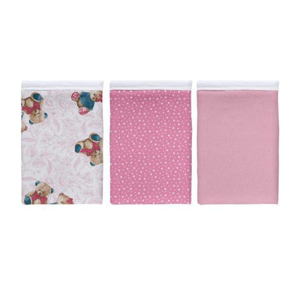 Kit 3 Fronhas 30X40 100% Algodão - Bambino