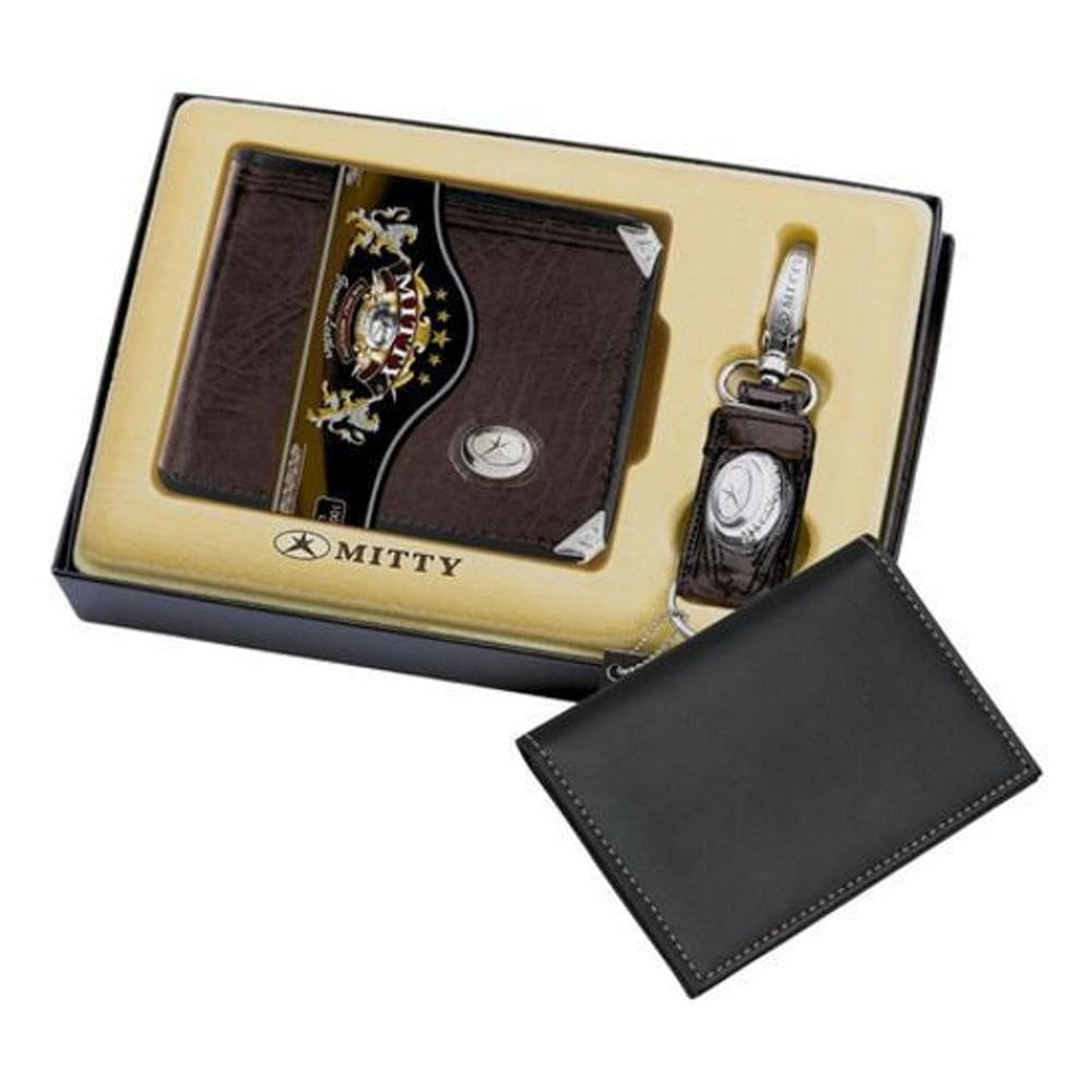 Kit Carteira + Chaveiro Mitty Em Couro - M1Ch +  P. Do