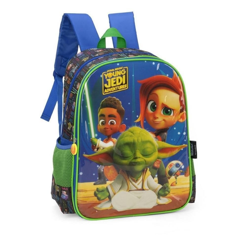 Mochila De Costas Infantil Escolar Star Wars Young Jedi