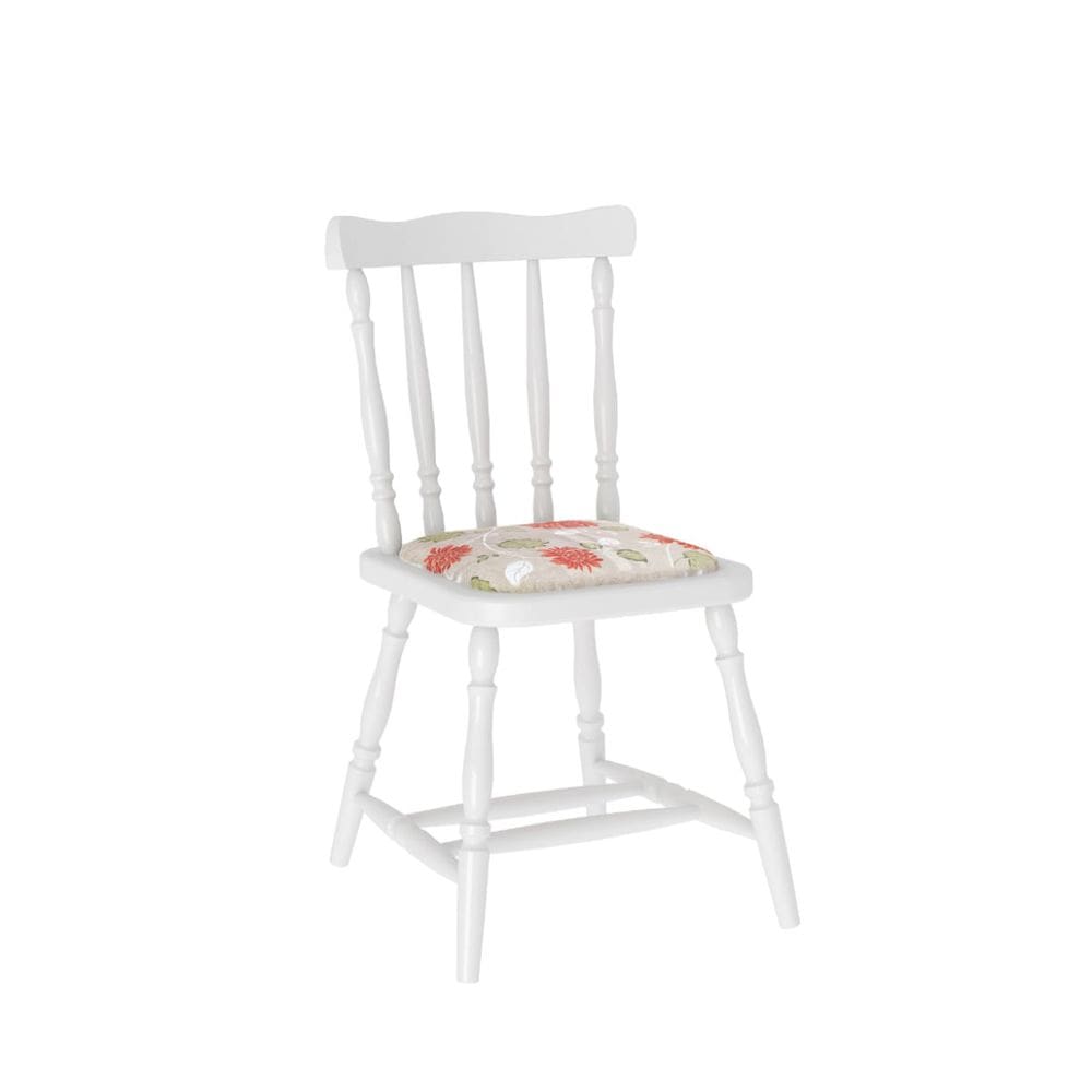 Cadeira de Cozinha em Madeira Maciça Estofada Foz Branco Piratini