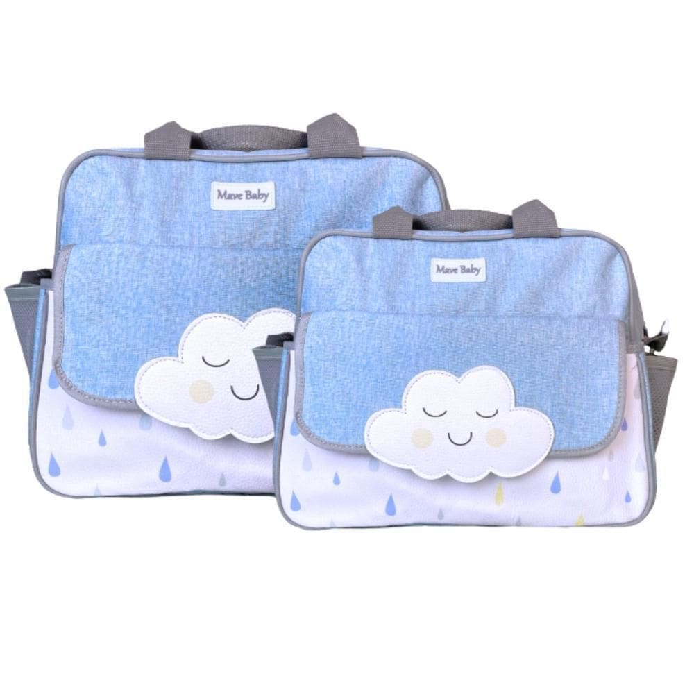 Kit Bolsas Maternidade Mave Baby Nuvem Prime Azul