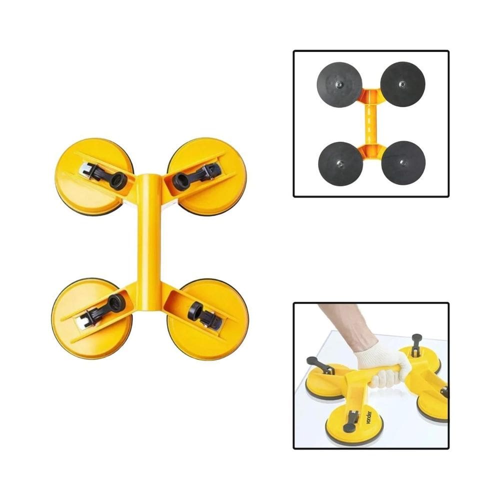 Ventosa Quádrupla Alta Fixação 120Kg