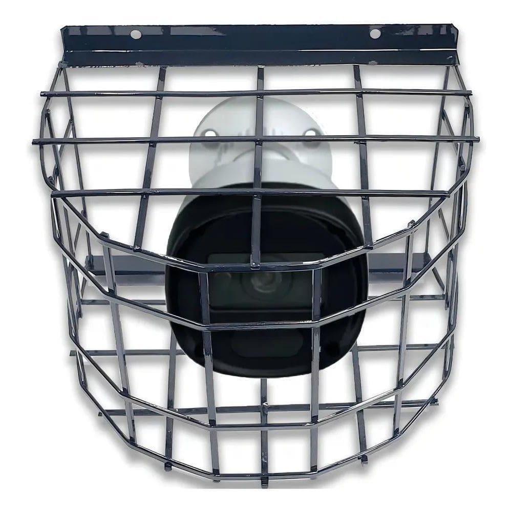 2X Grade De Proteção Redonda Preta Para Camera De Segurança