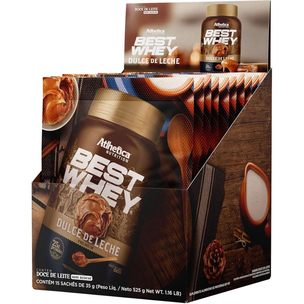 Best Whey 15 Sachês 35G Atlhetica Nutrition Dulce De Leche