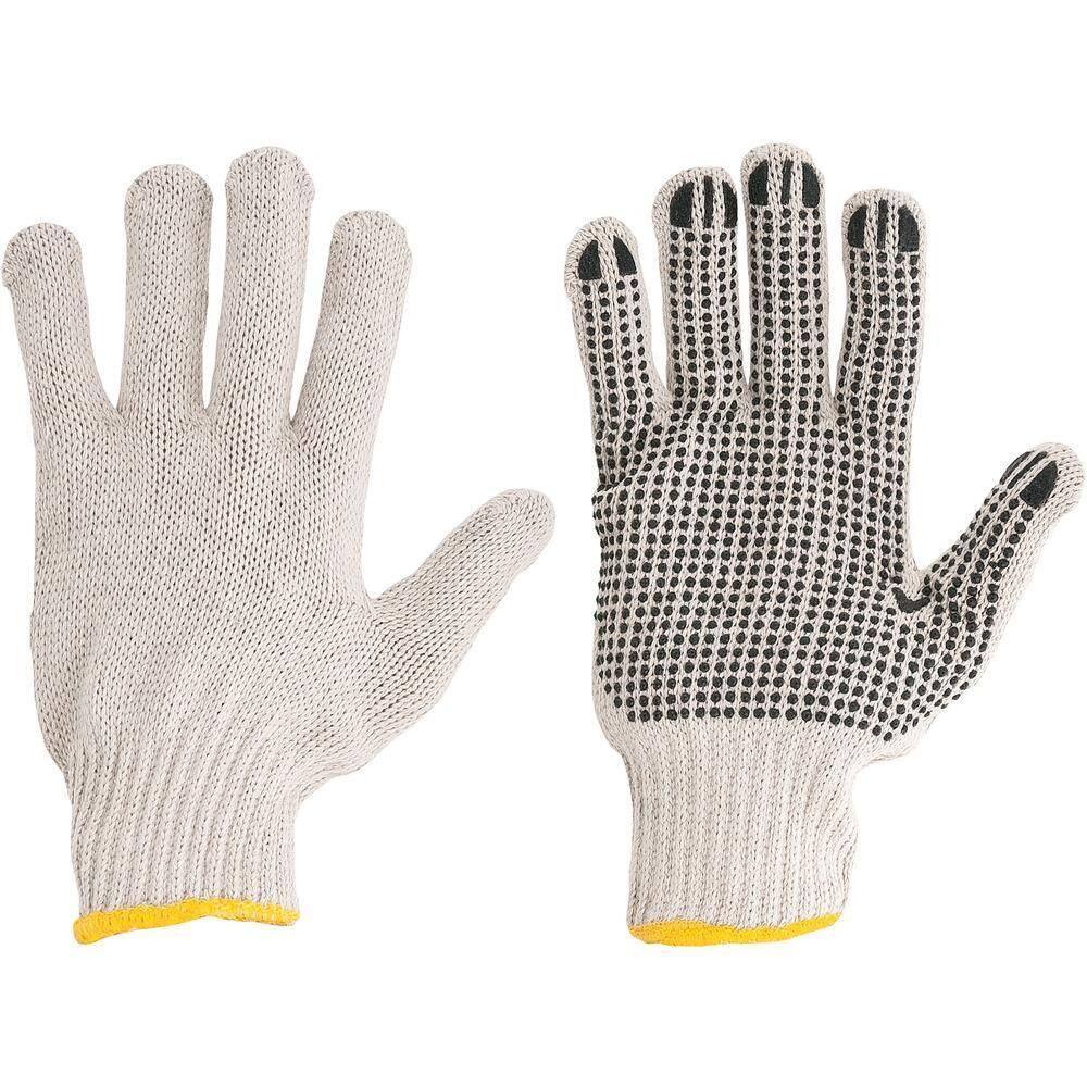 Luva De Malha 3 Fios Lmv 3 Branca Pigmentada 06 Pares Vonder