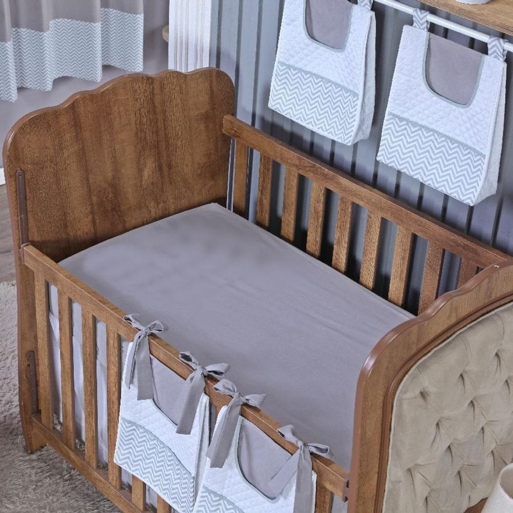 Lençol Berço Americano Elástico Percal Algodão Liso Menino