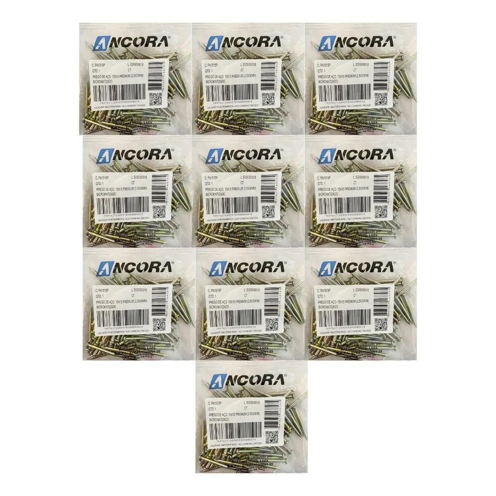 2X Prego 15X15 Premium Gold Bicromatizado 1000 Un Ancora