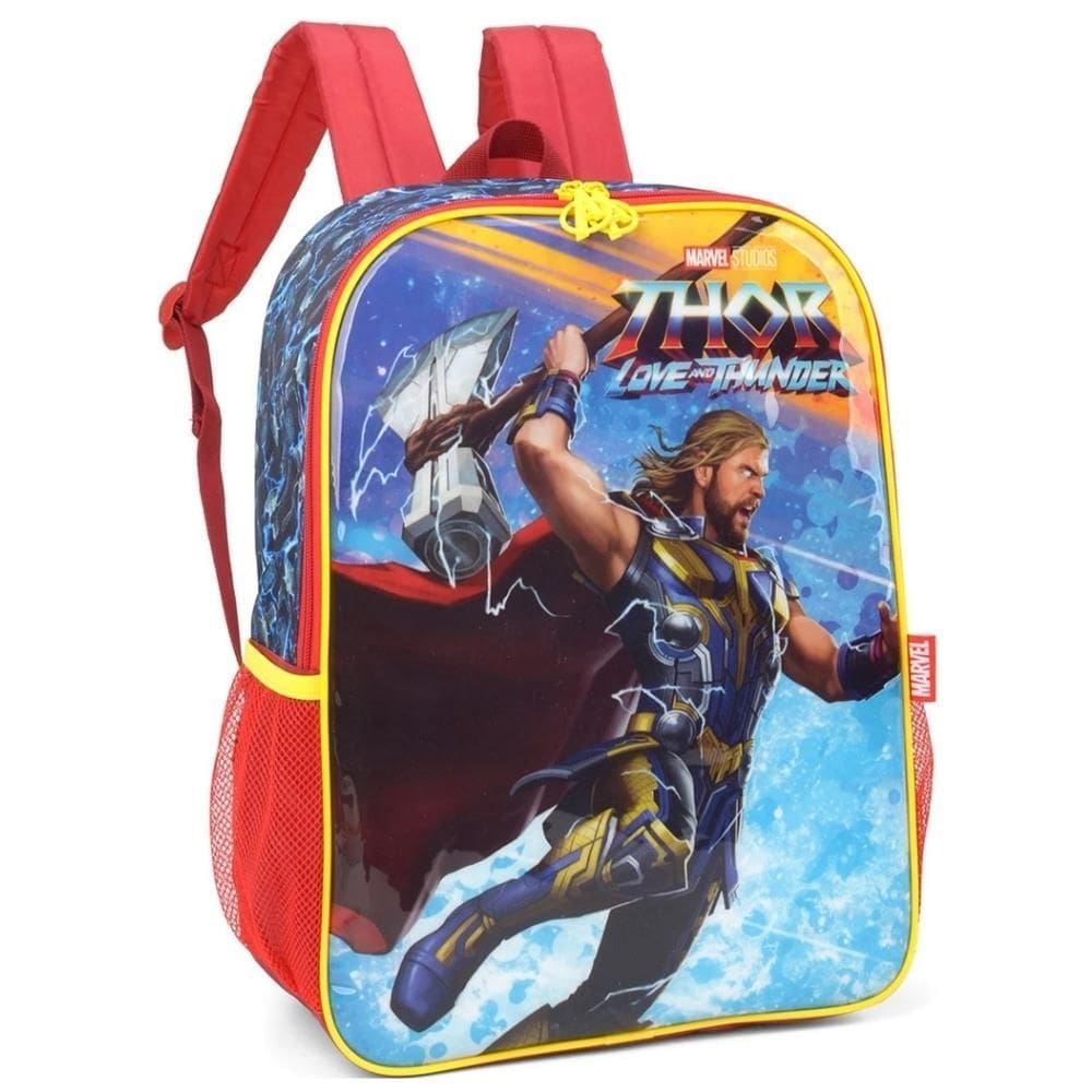 Mochila Escolar De Costas Alças Thor Avengers Infantil
