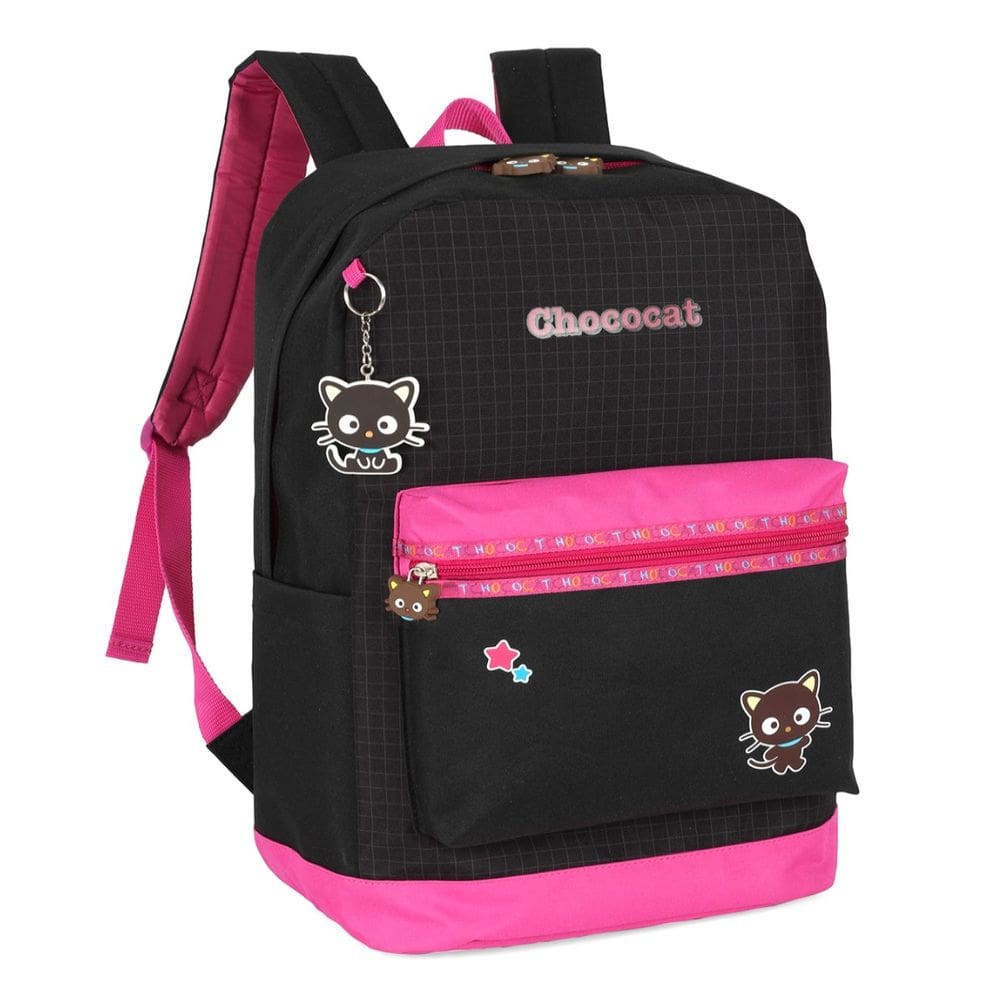 Mochila De Costa Amigos Da Hello Kitty Chococat Preto Luxcel