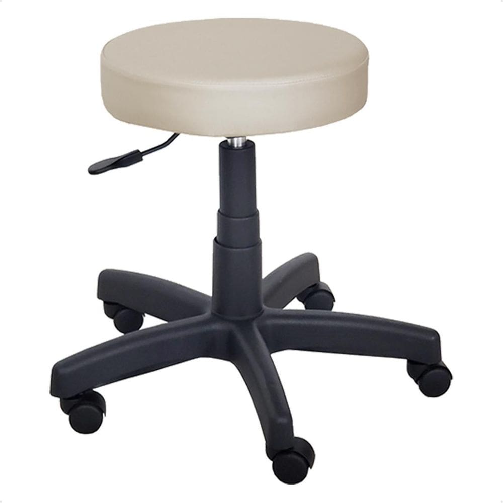 Cadeira Mocho Banqueta Giratório Regulagem Pistão Gás Pérola