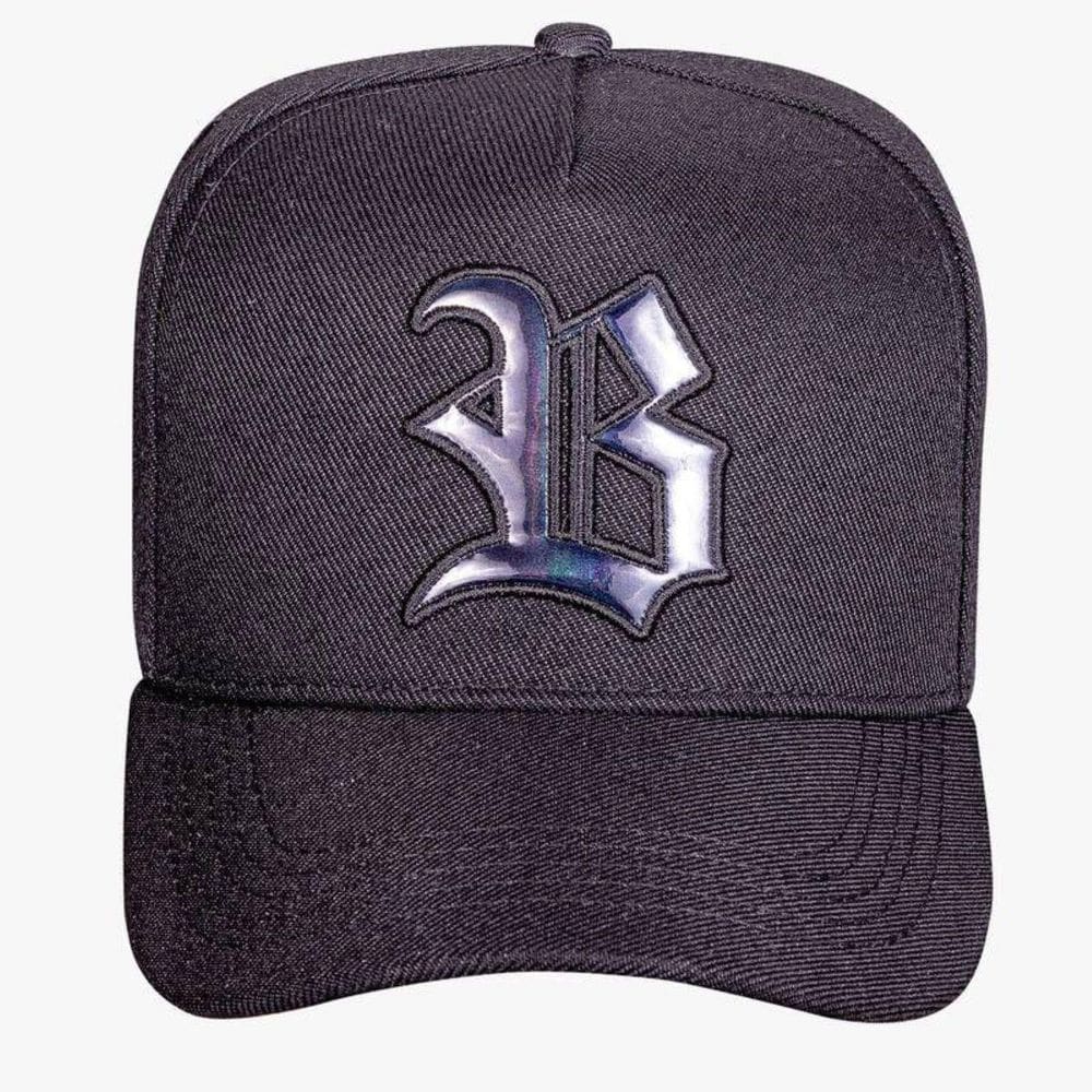 Boné Blck Brasil Black Wings Preta Holographic Preto Full