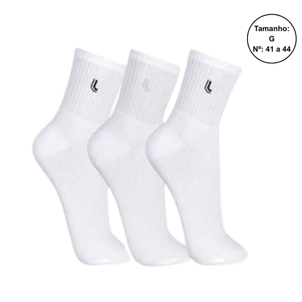 Kit 3 Pares Meias Lupo Cano Médio Unissex 03148