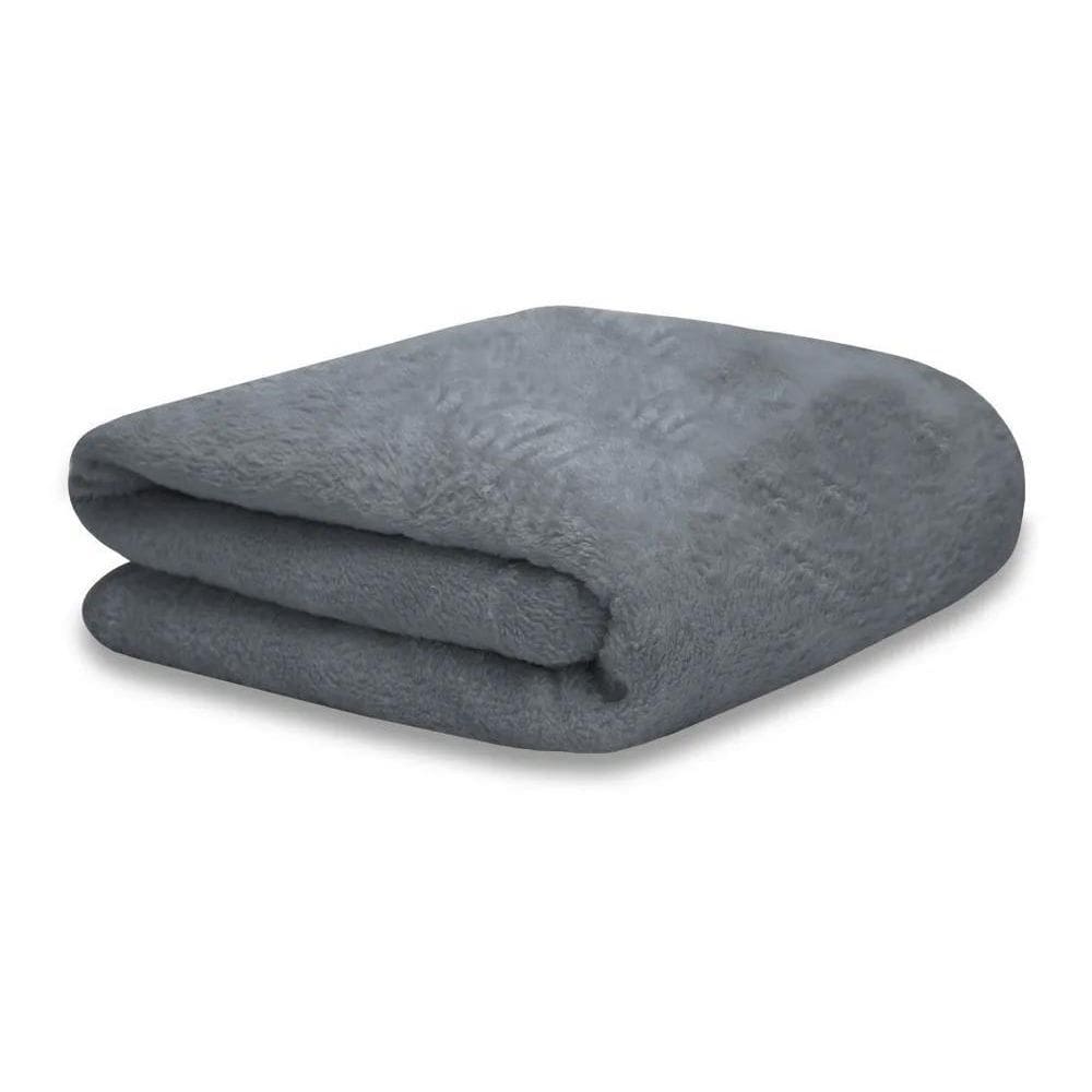 2X Cobertor Manta Soft Solteiro 1 Corpo Antialérgica Cor Cin