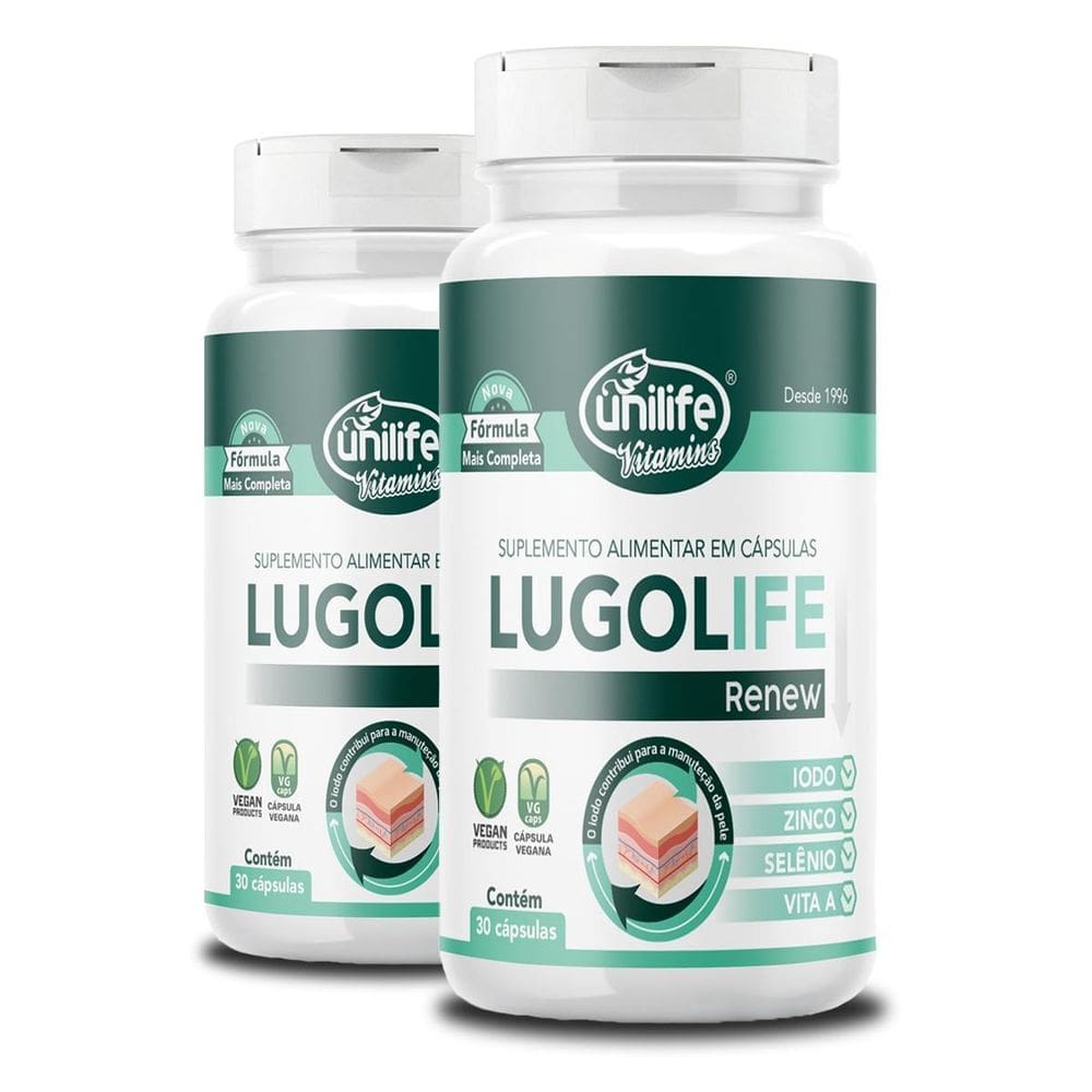 Kit 2 Lugolife Renew Unilife 30 Cápsulas