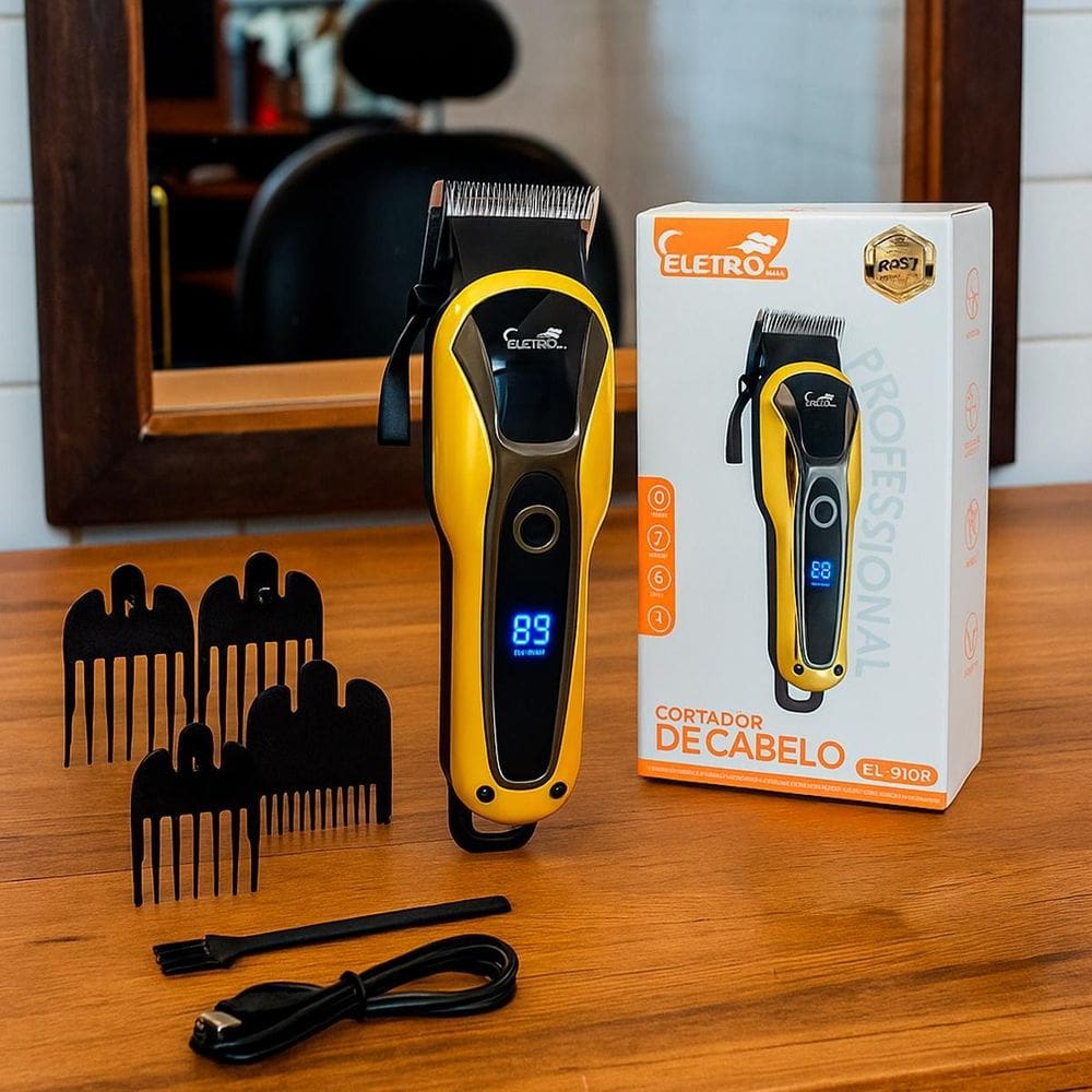 Máquina De Corte De Cabelo Recarregável E Prática