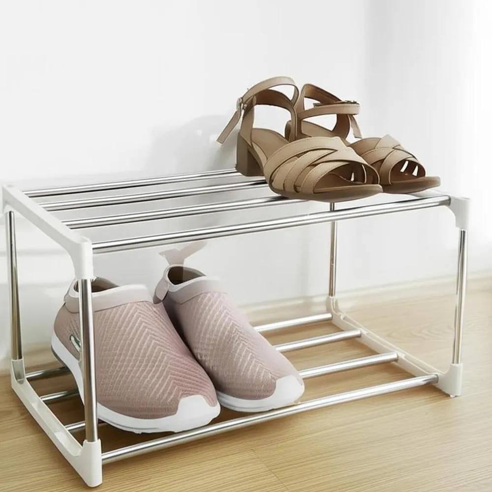 Sapateira De Porta Pequena Desmontável Alumínio 42X26X20Cm C