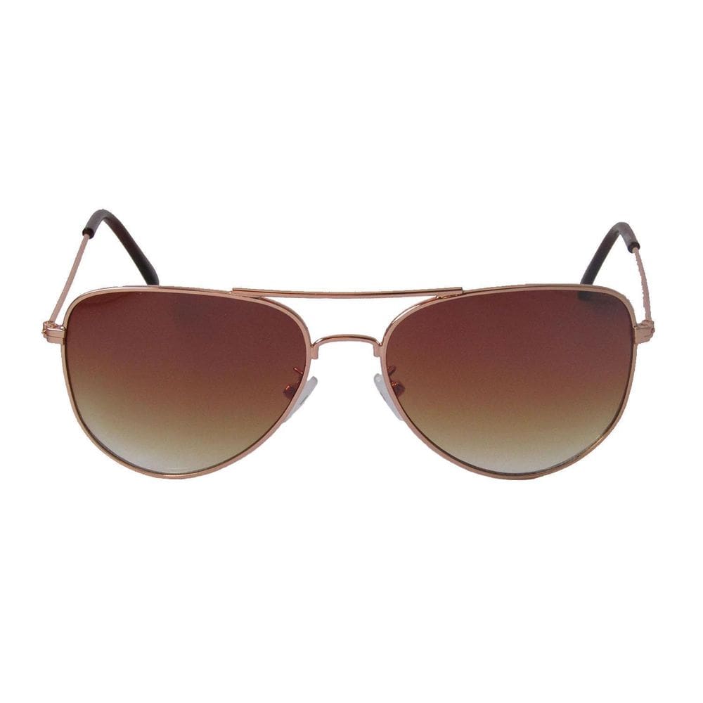 Oculos De Sol Feminino Tipo Aviador Lente Marrom D