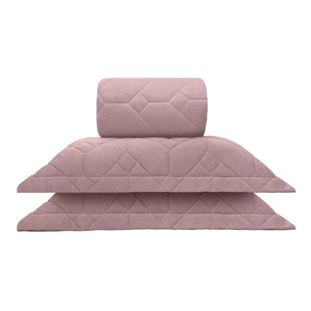 Kit Cobre Leito Casal Malha 100% Bambu Natural Buettner 3Pçs