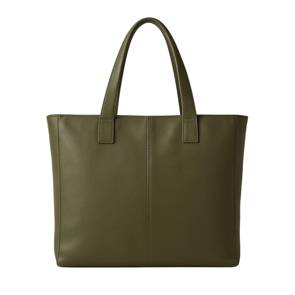 Bolsa Couro De De Ombro Bee Grande Camurça - Verde