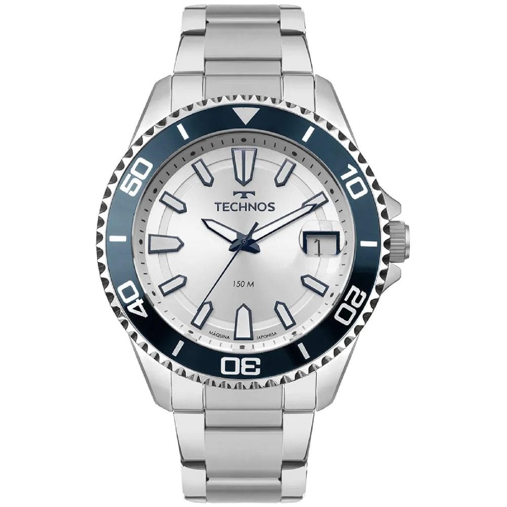 Relógio Technos Acqua 2415Ek/1K Prata Masculino
