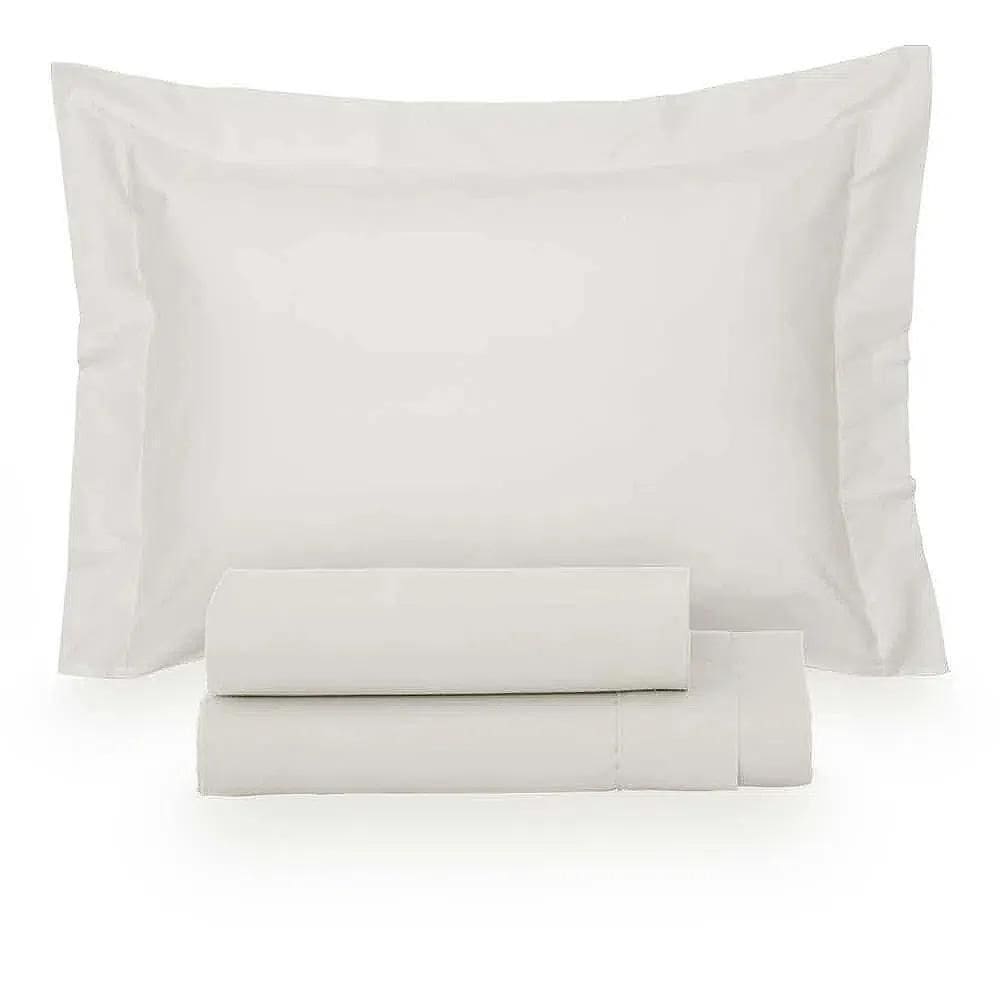 Jogo De Cama Casal Satinée Liso - Kacyumara Off White