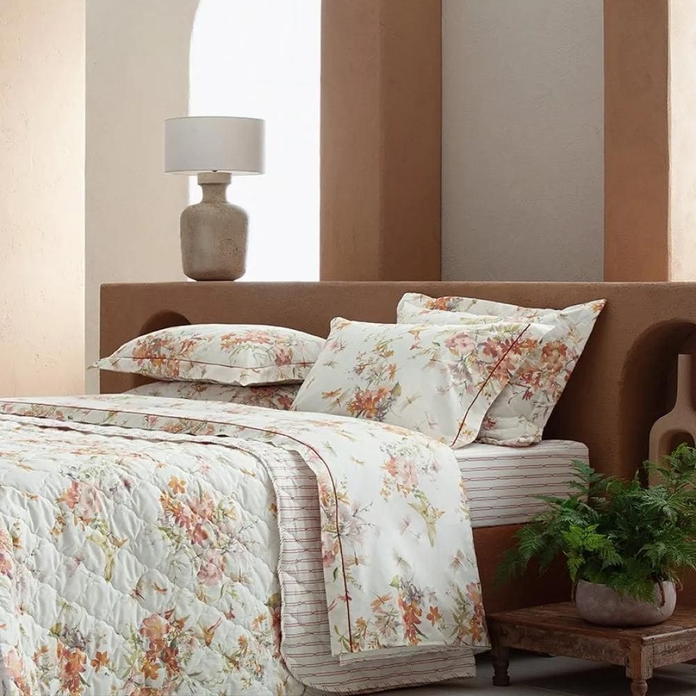 Jogo De Cama Solteiro 180 Fios Estampado - Andreza Livia