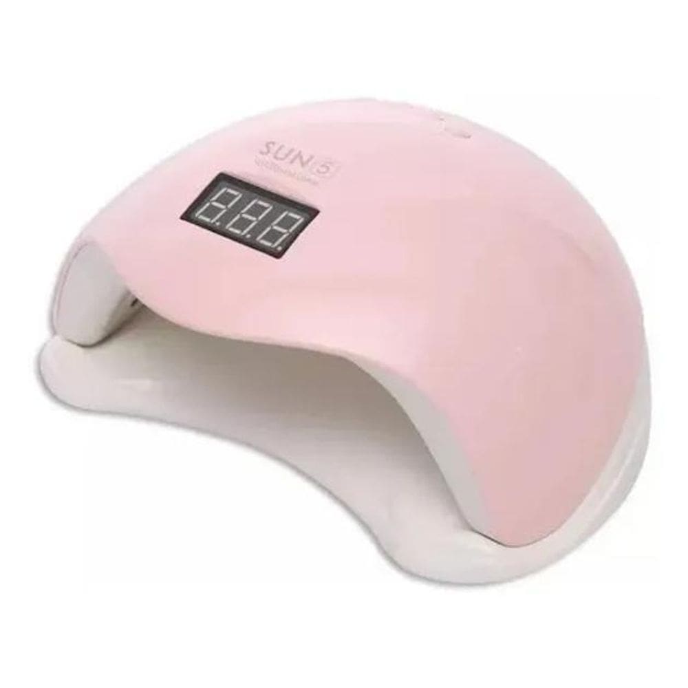 2X Cabine Sun 5 Digital 48W Secagem Unhas De Gel Cor Rosa Vo