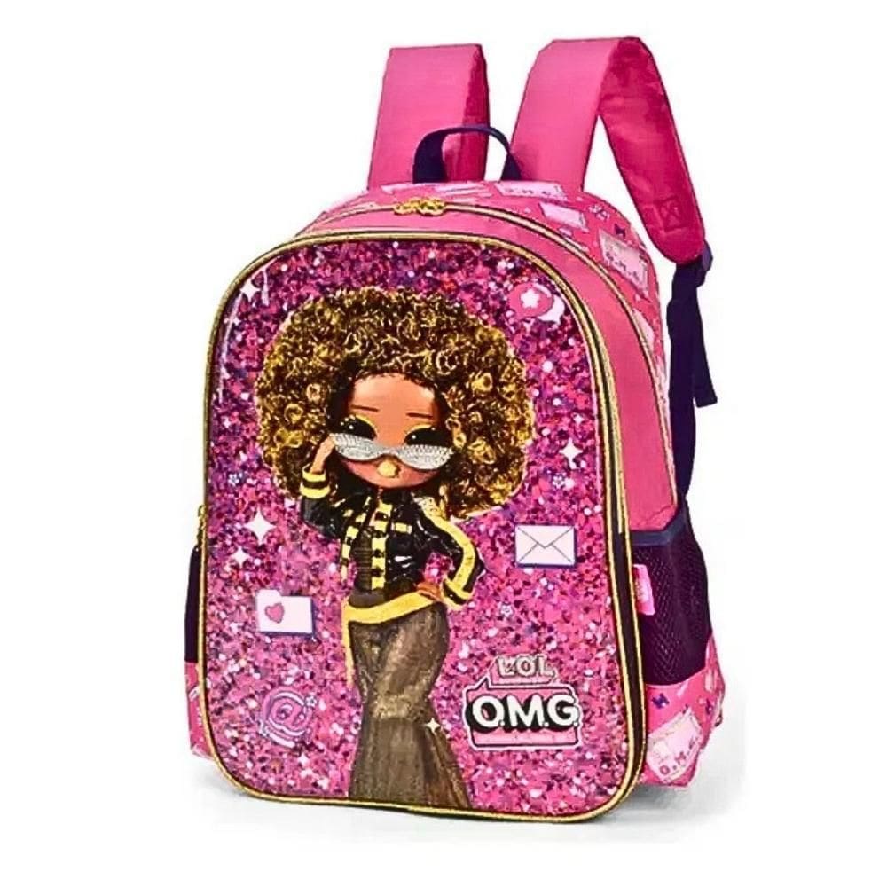 Mochila Infantil Escolar De Costas Lol Omg Grande Luxcel