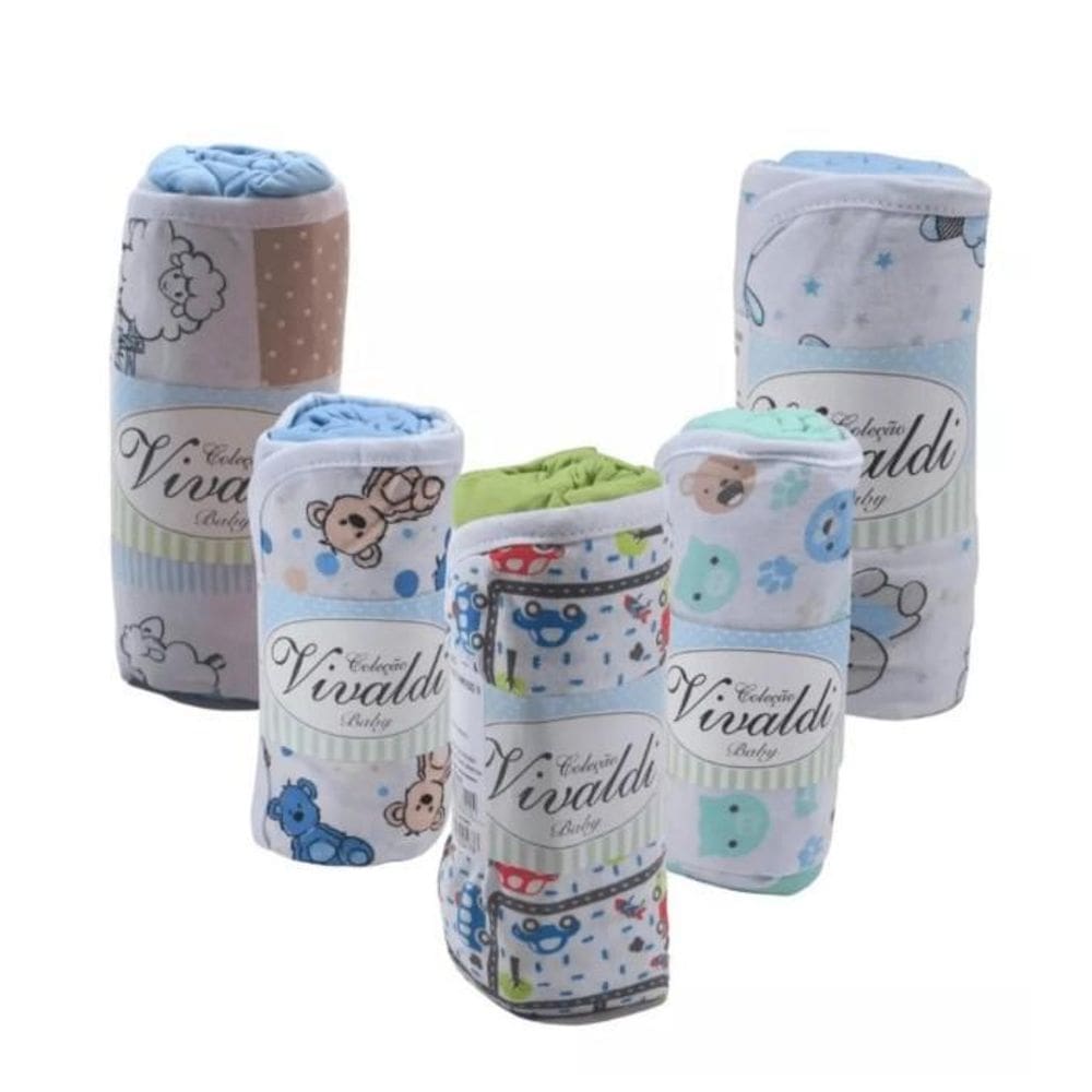 2 Jogo Lençol + Fronha Berço Americano Malha Feminino